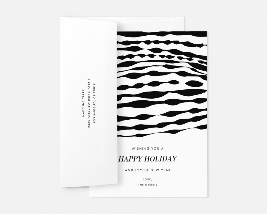 Ripple Holiday Card - Black