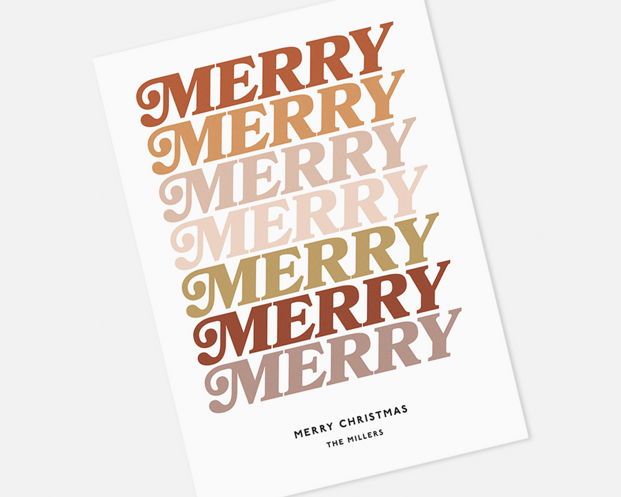 Merry Merry Holiday Card [Printable]
