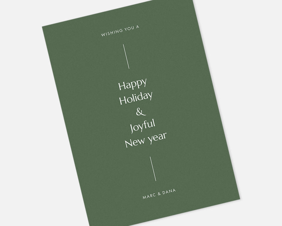 Simple Holiday Card - Green
