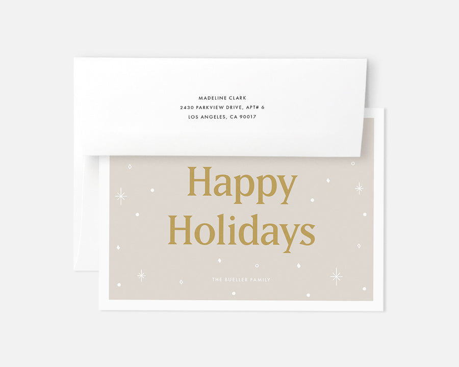 Starry Holiday Card
