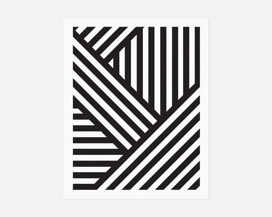 Interlocking Stripes Art Print