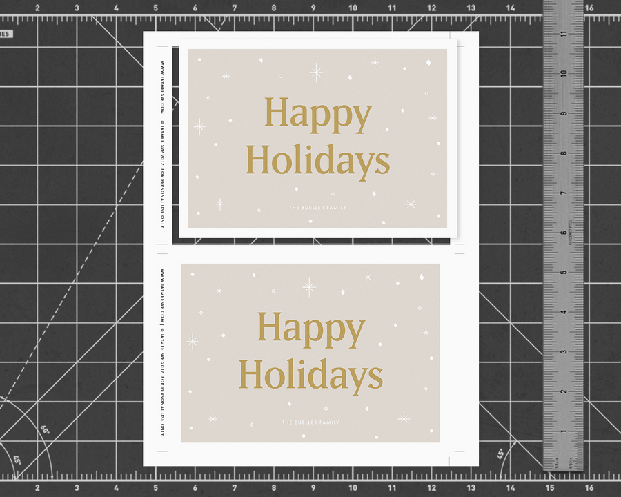 Starry Holiday Card [Printable]
