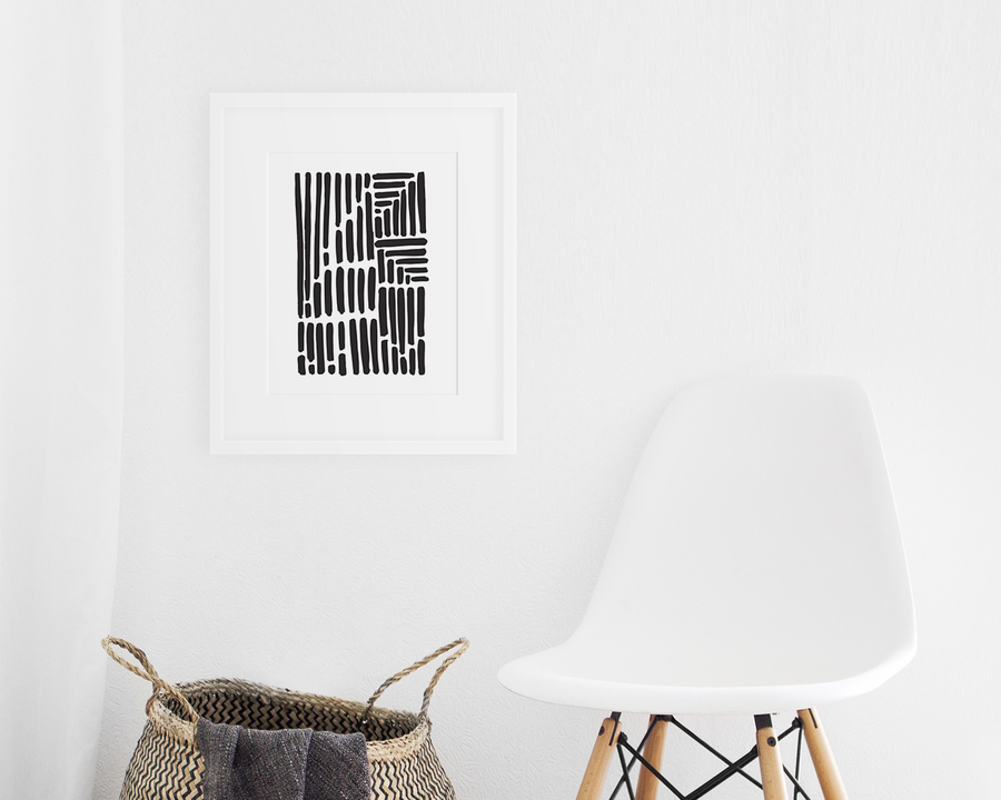 Volume Art Print - Black