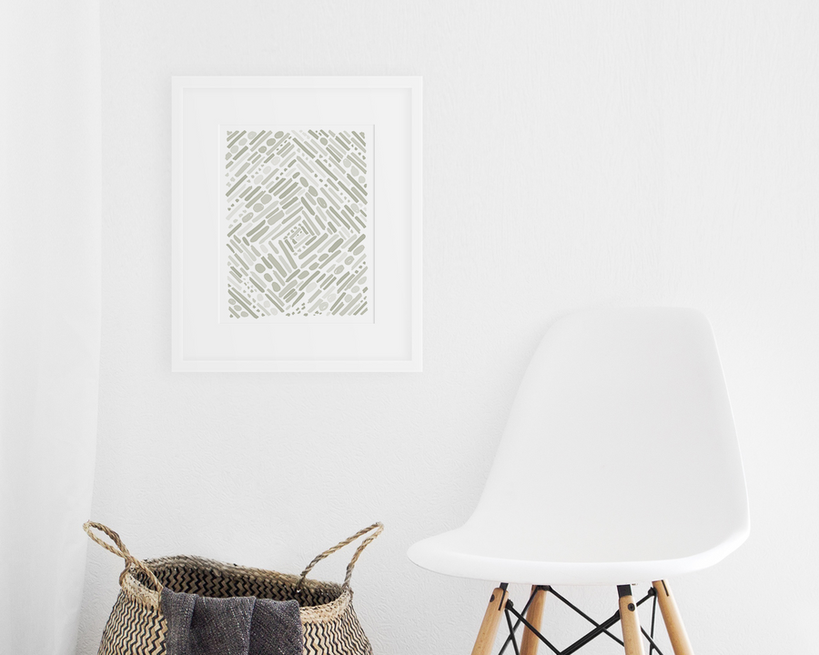 Tunnel Art Print - Gray