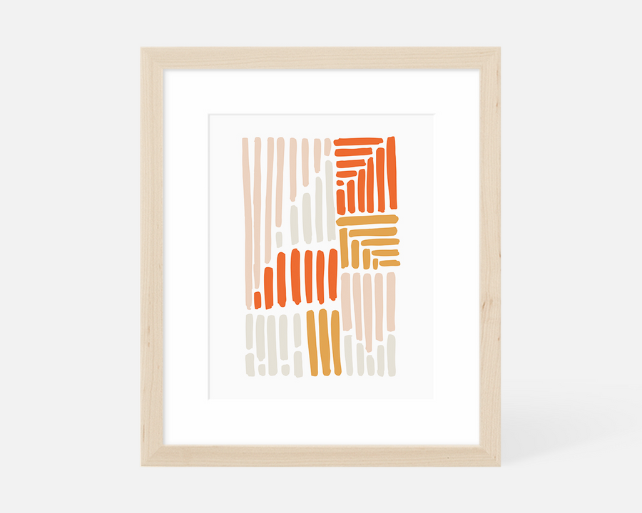 Volume Art Print - Orange