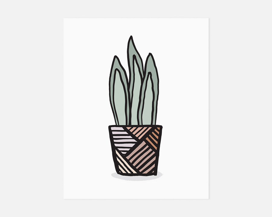 Snake Plant Art Print