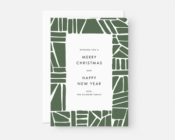 Puzzle Holiday Card - Green