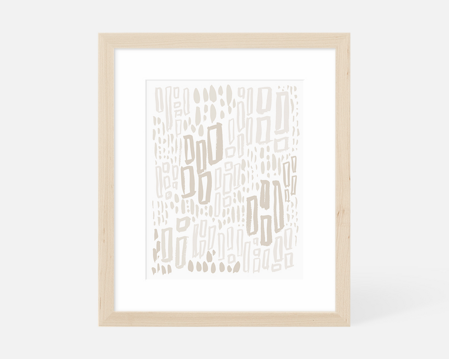 Windows Art Print - Taupe