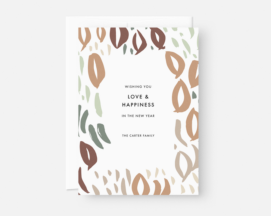 Leaves Holiday Card