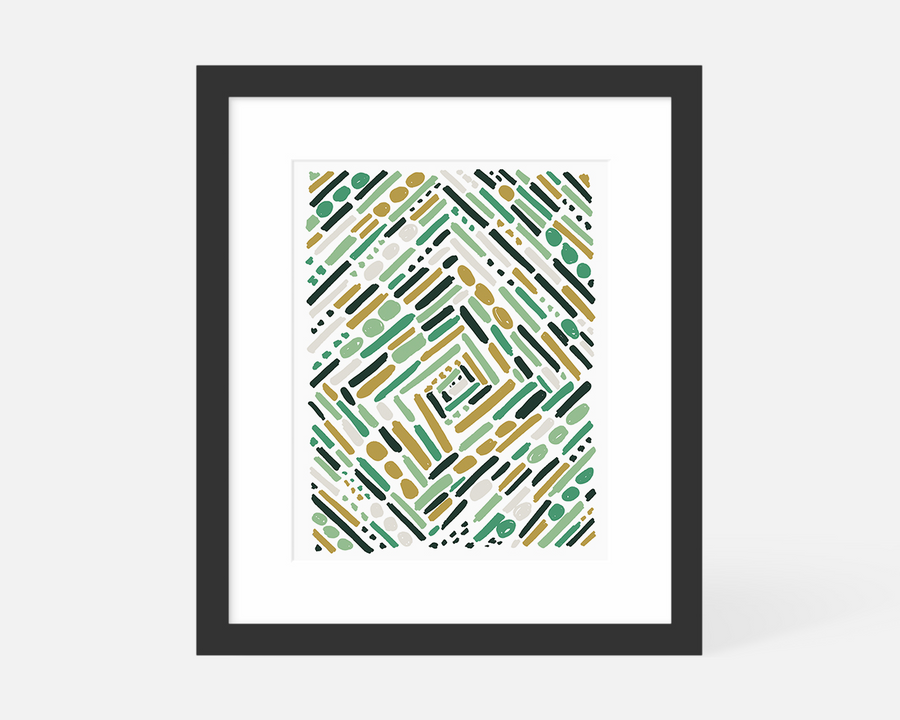 Tunnel Art Print - Green