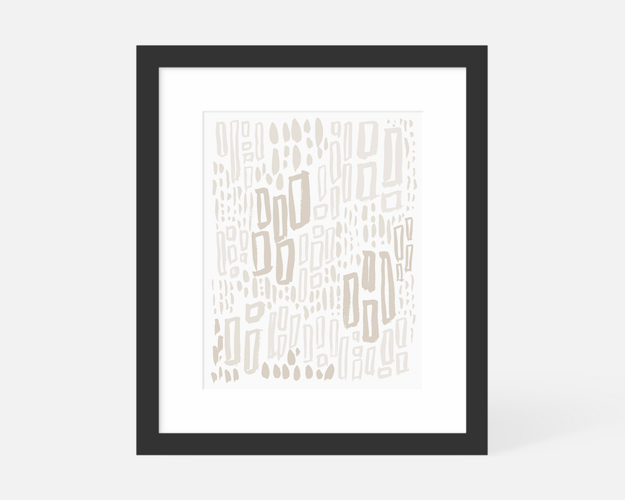 Windows Art Print - Taupe