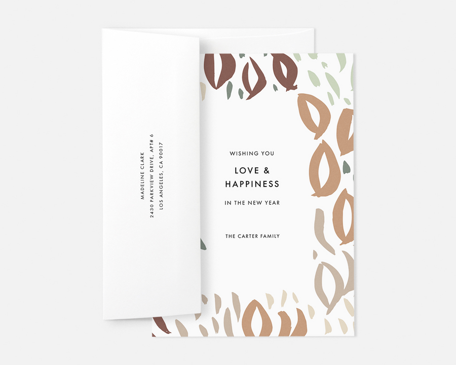 Leaves Holiday Card