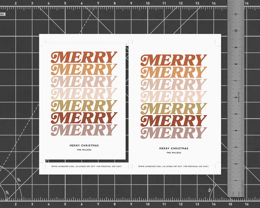 Merry Merry Holiday Card [Printable]