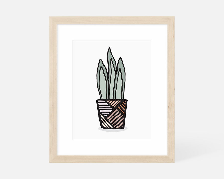 Snake Plant Art Print