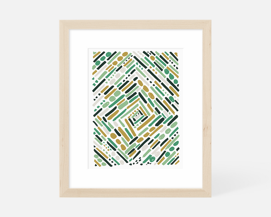 Tunnel Art Print - Green