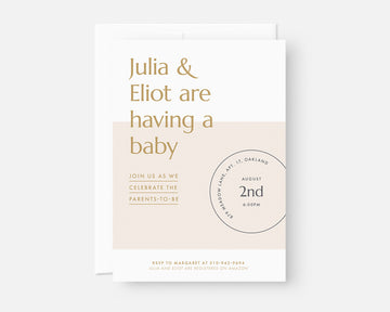 Date Stamp Invitation - Yellow