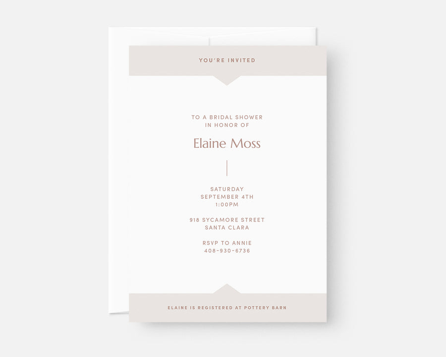 Summit Invitation - Taupe