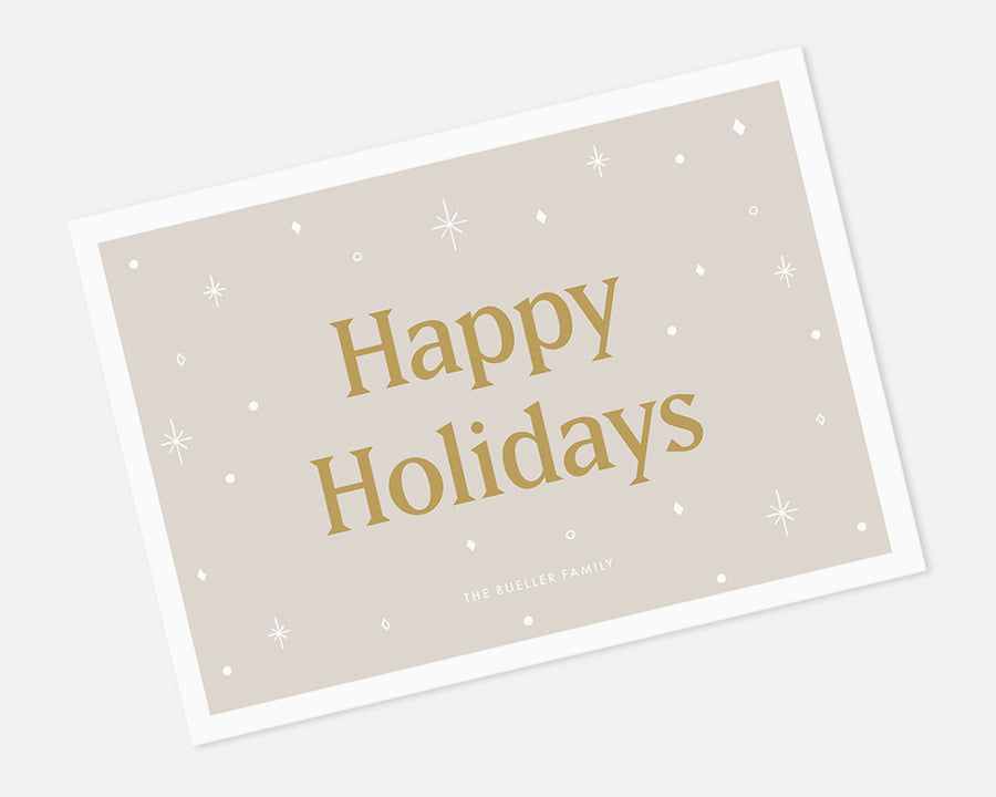 Starry Holiday Card