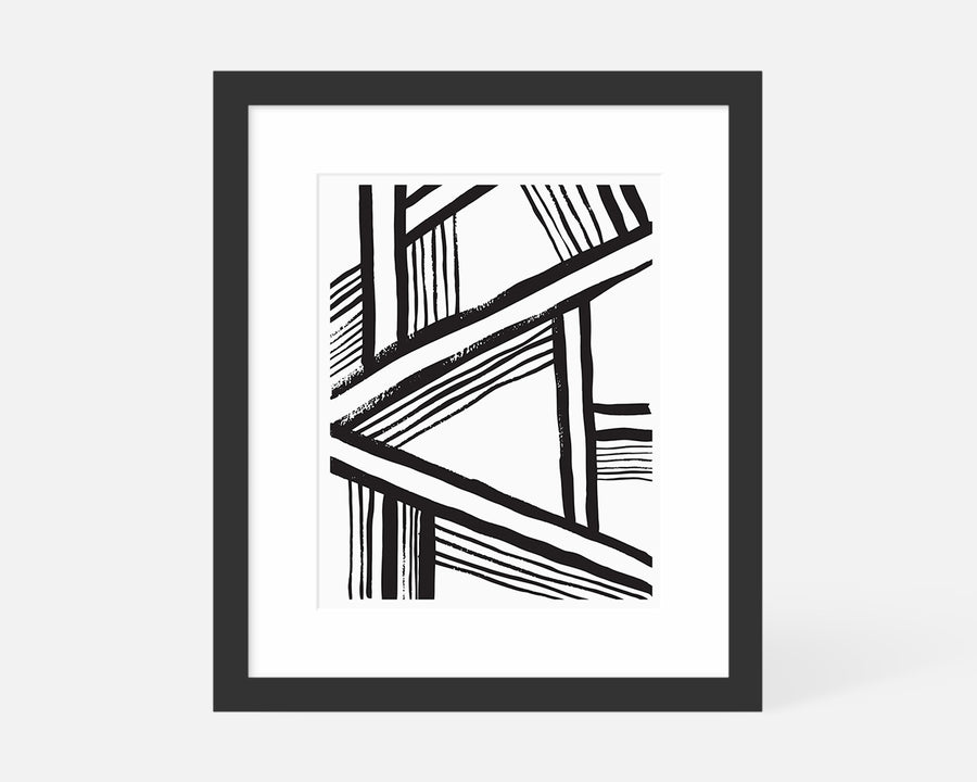 A-Frame Art Print - Black