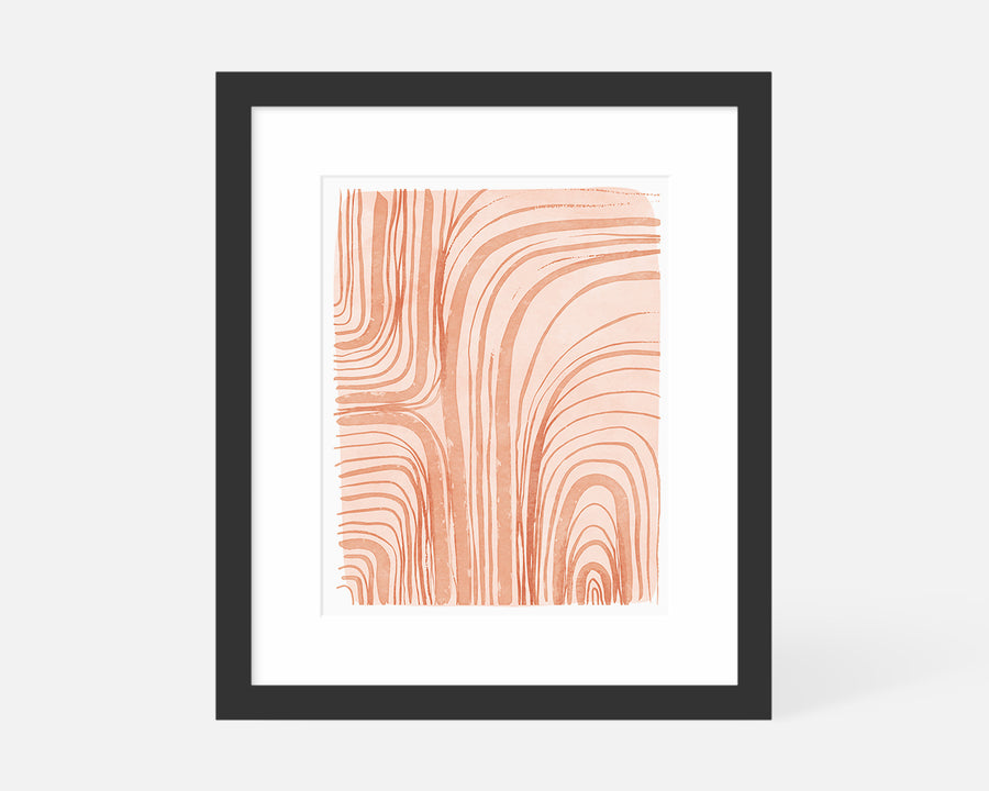 Arches Art Print - Coral