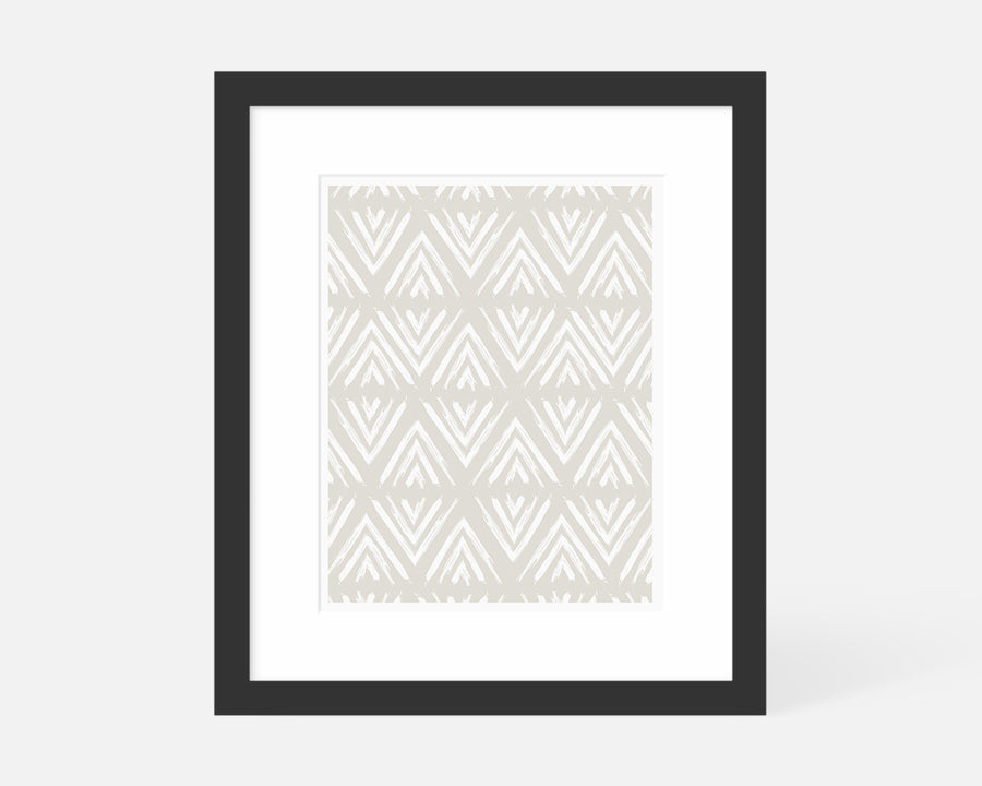 Arrowhead Art Print - Taupe
