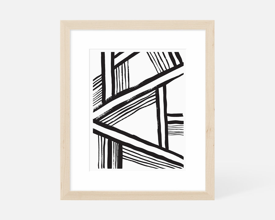 A-Frame Art Print - Black