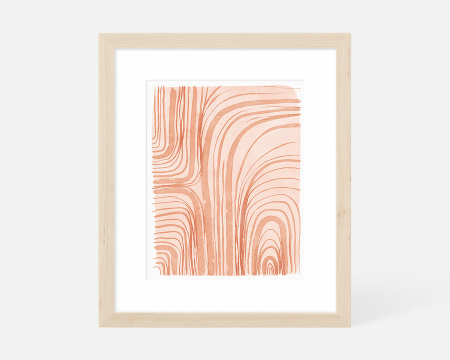 Arches Art Print - Coral