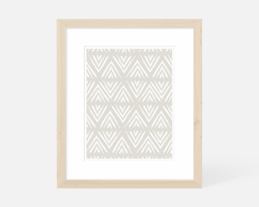 Arrowhead Art Print - Taupe