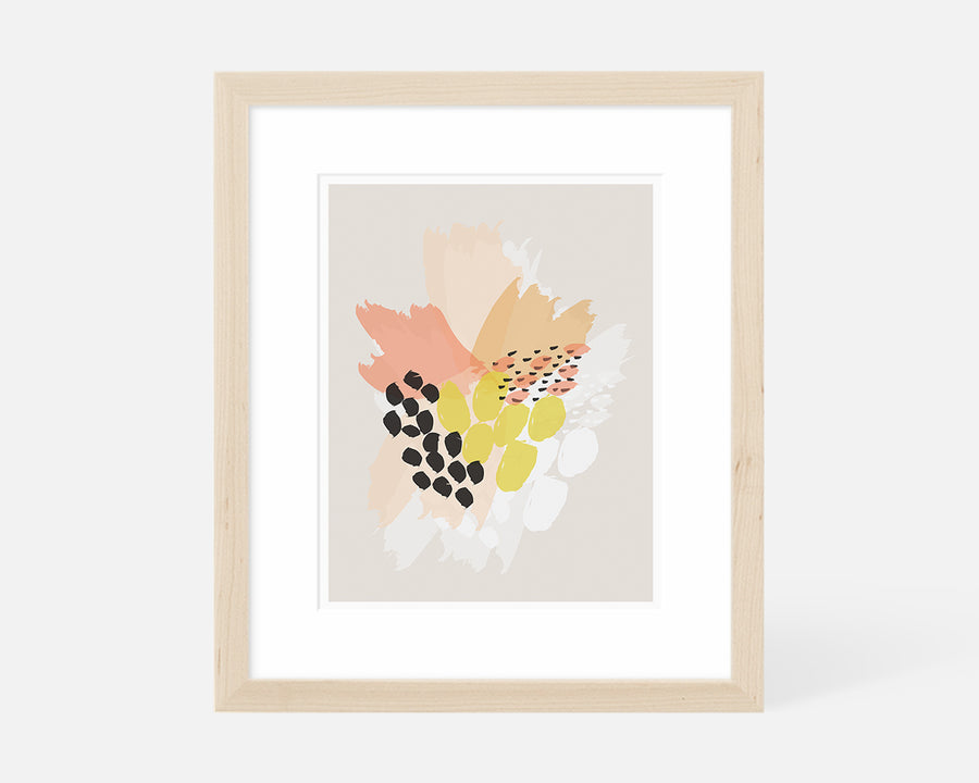 Bouquet Art Print - Orange
