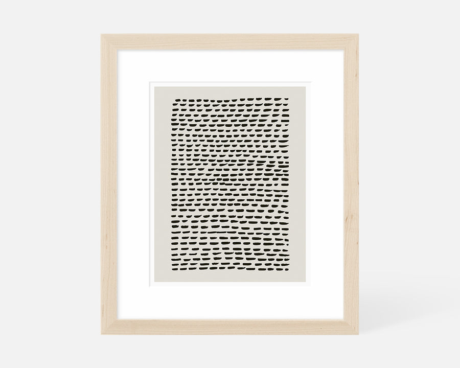 Bricks Art Print - Taupe