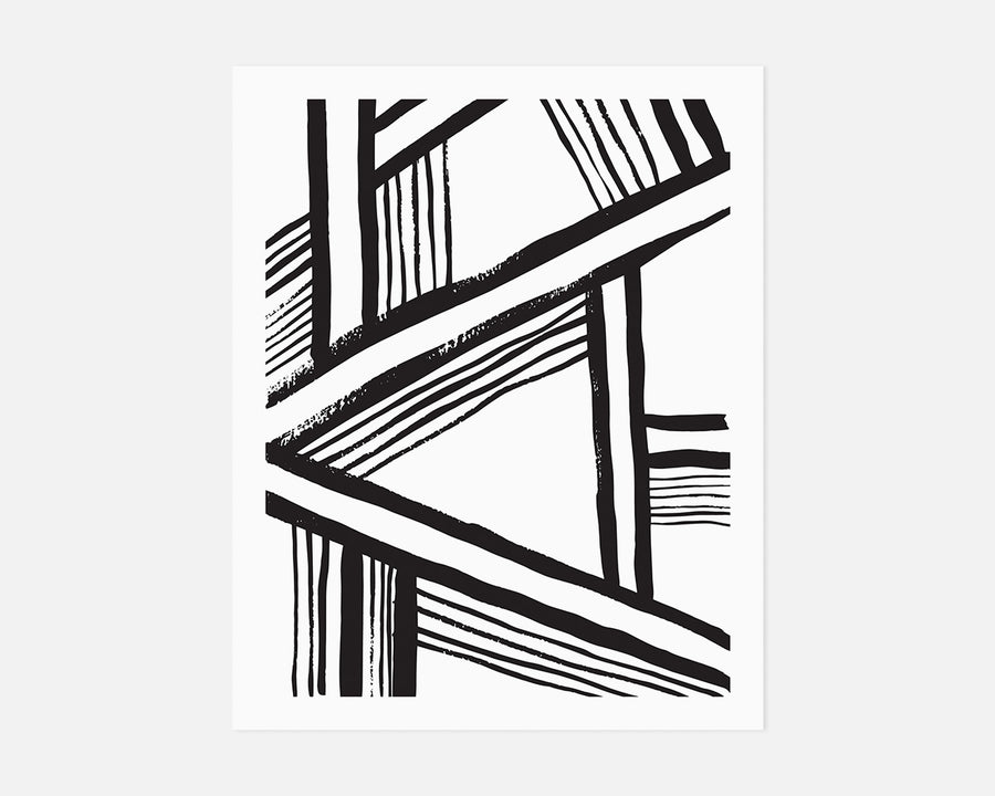 A-Frame Art Print - Black