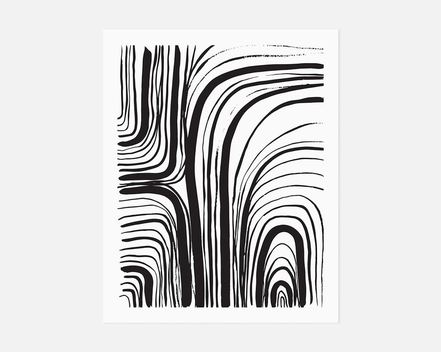 Arches Art Print - Black