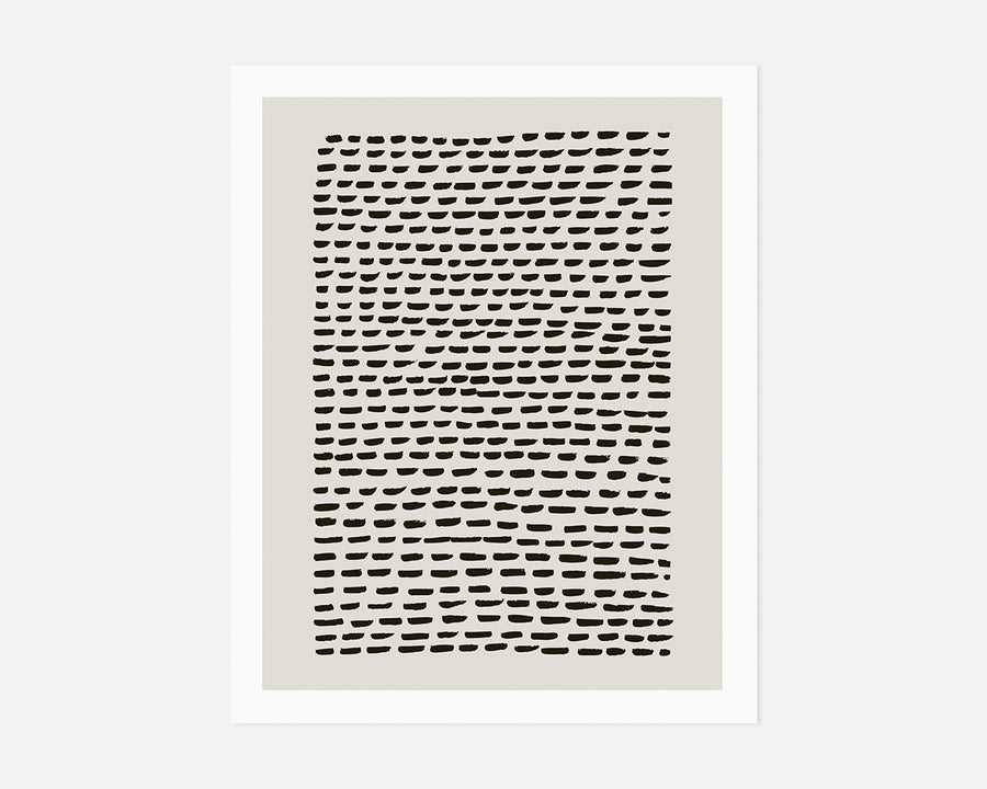 Bricks Art Print - Taupe