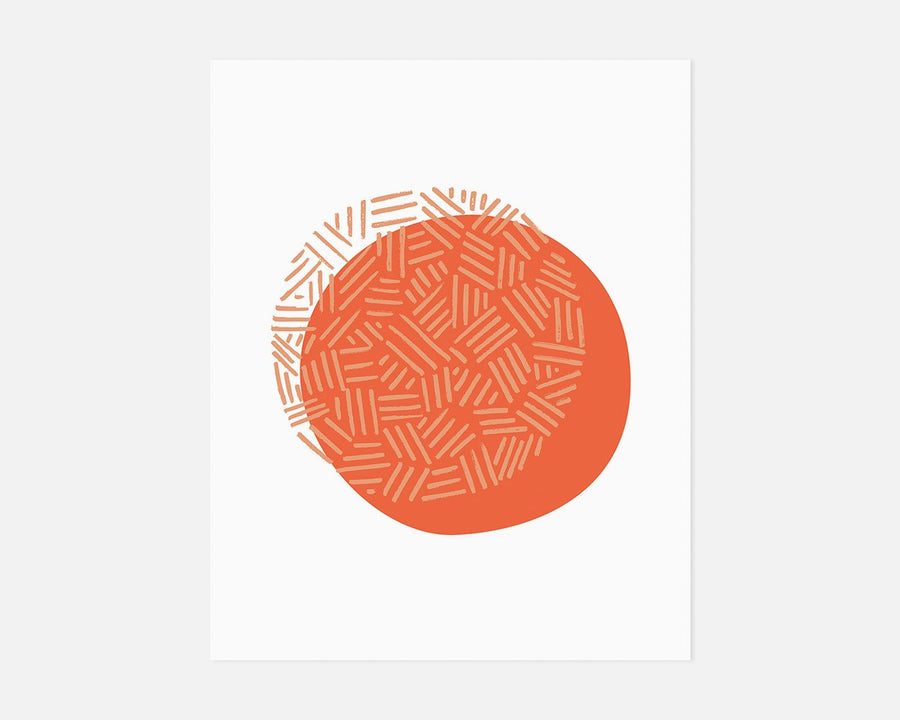 Eclipse Art Print - Coral
