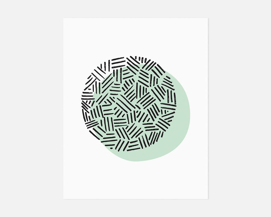 Eclipse Art Print - Mint