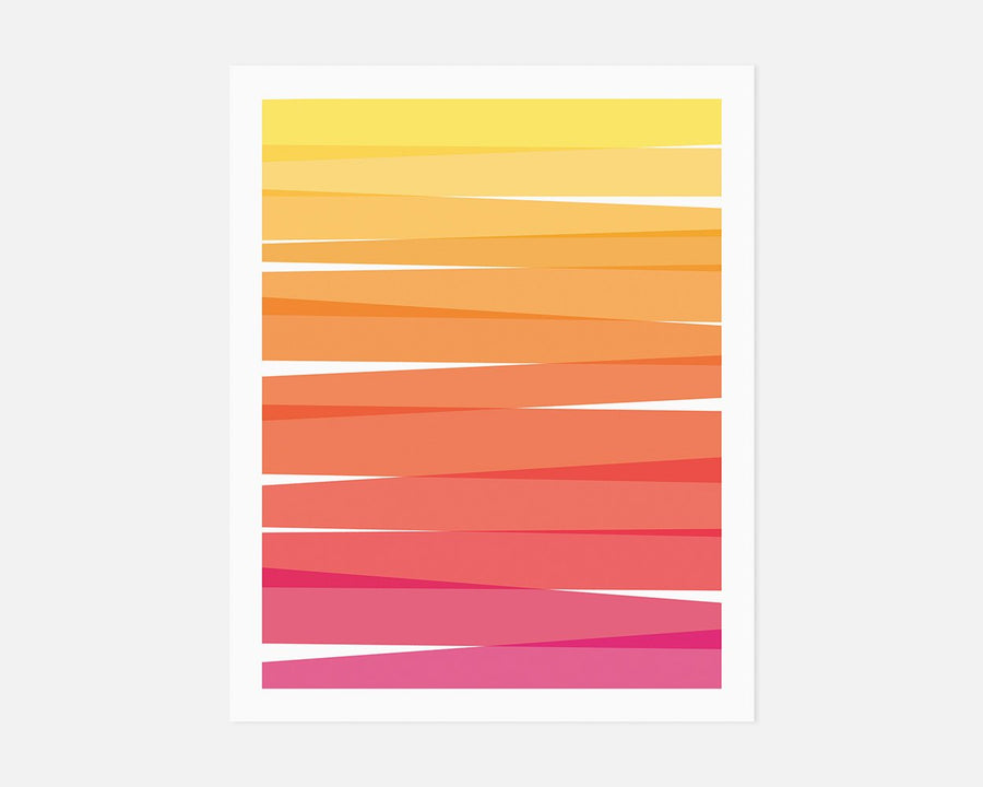 Ombre Art Print - Orange