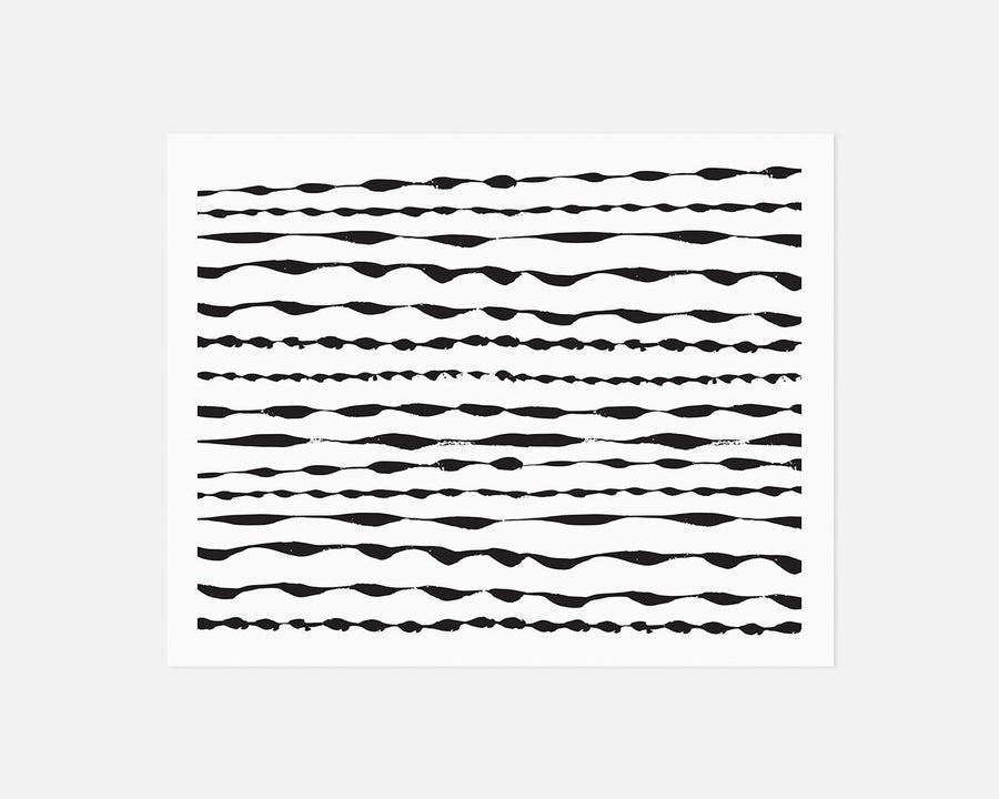 Ripple Art Print - Black