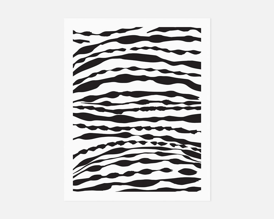 Ripple II Art Print - Black