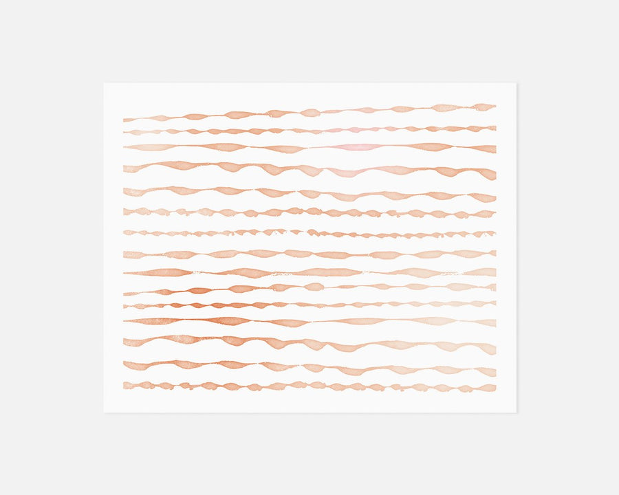 Ripple Art Print - Orange