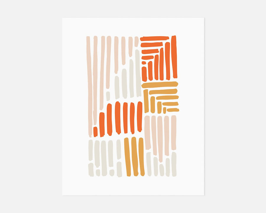 Volume Art Print - Orange