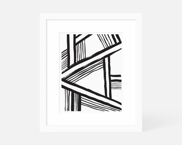 A-Frame Art Print - Black