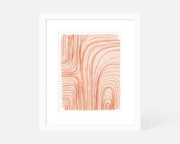 Arches Art Print - Coral