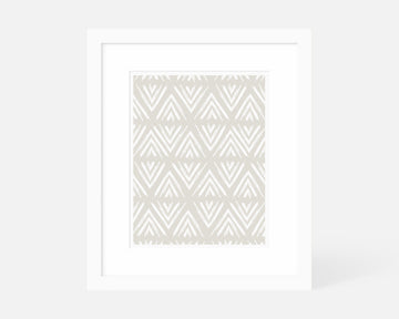 Arrowhead Art Print - Taupe