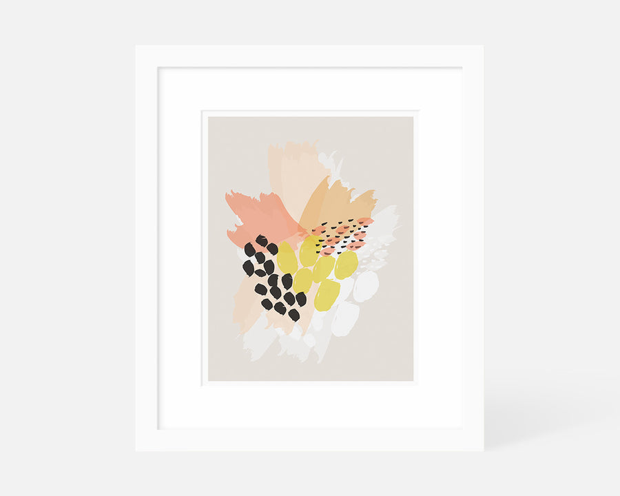 Bouquet Art Print - Orange