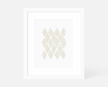 Concentric Diamonds Art Print