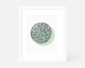 Eclipse Art Print - Mint