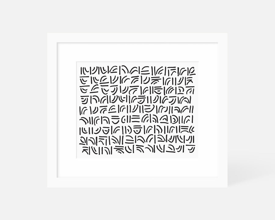 Hieroglyph Art Print