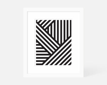 Interlocking Stripes Art Print