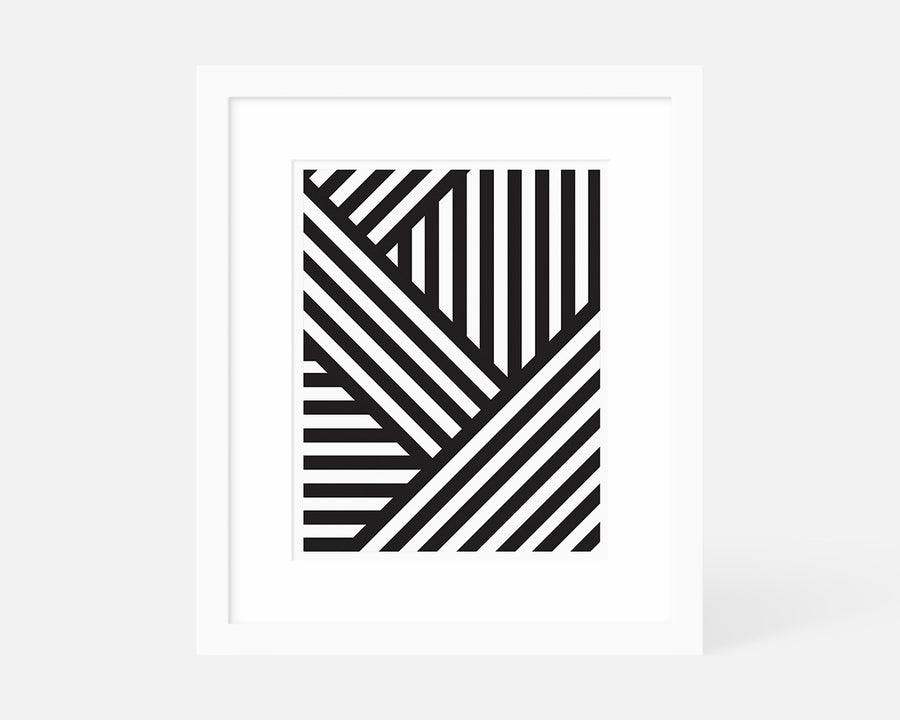 Interlocking Stripes Art Print