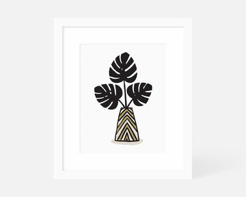 Monstera Leaves Art Print